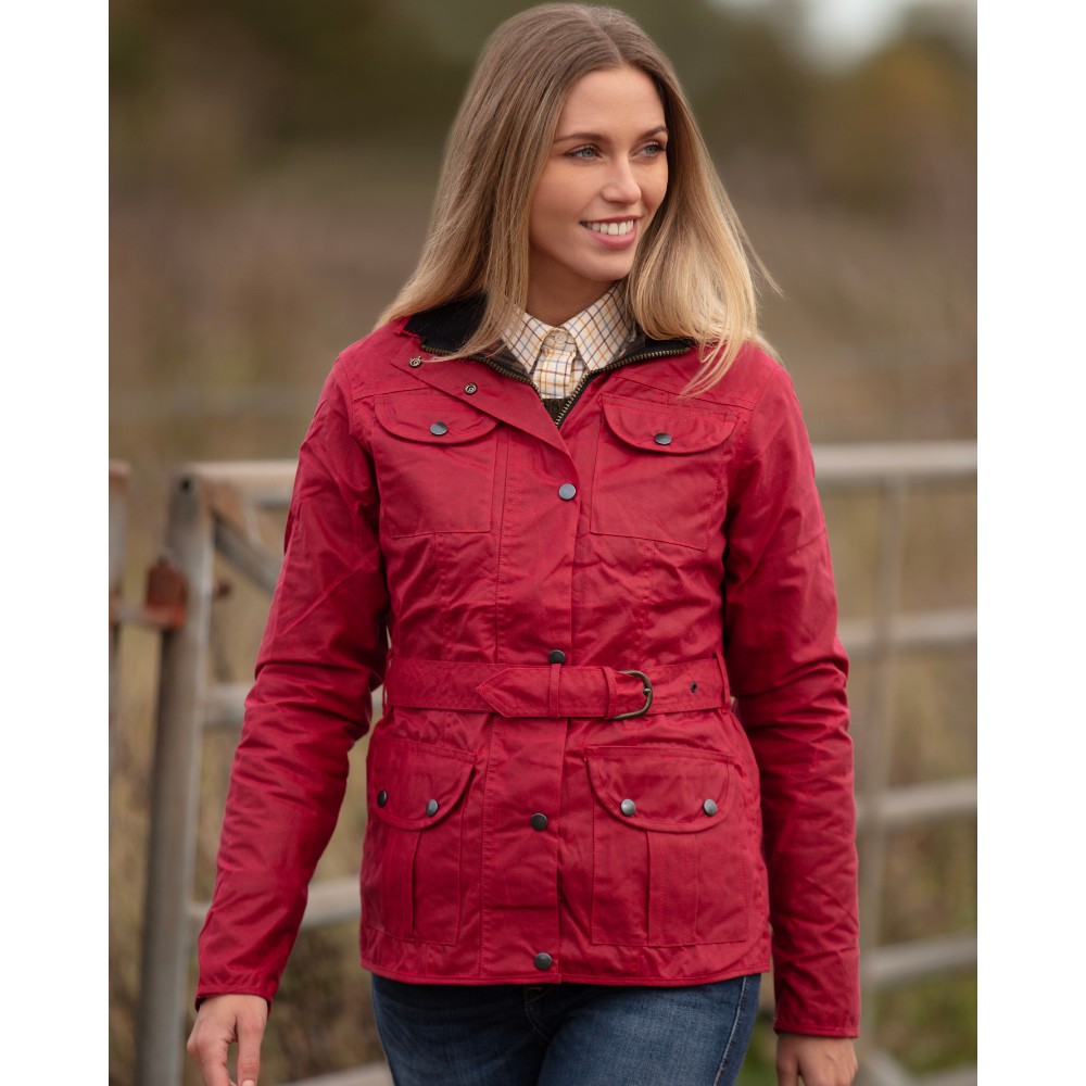 Terra Australia Ladies Wax Jacket belted