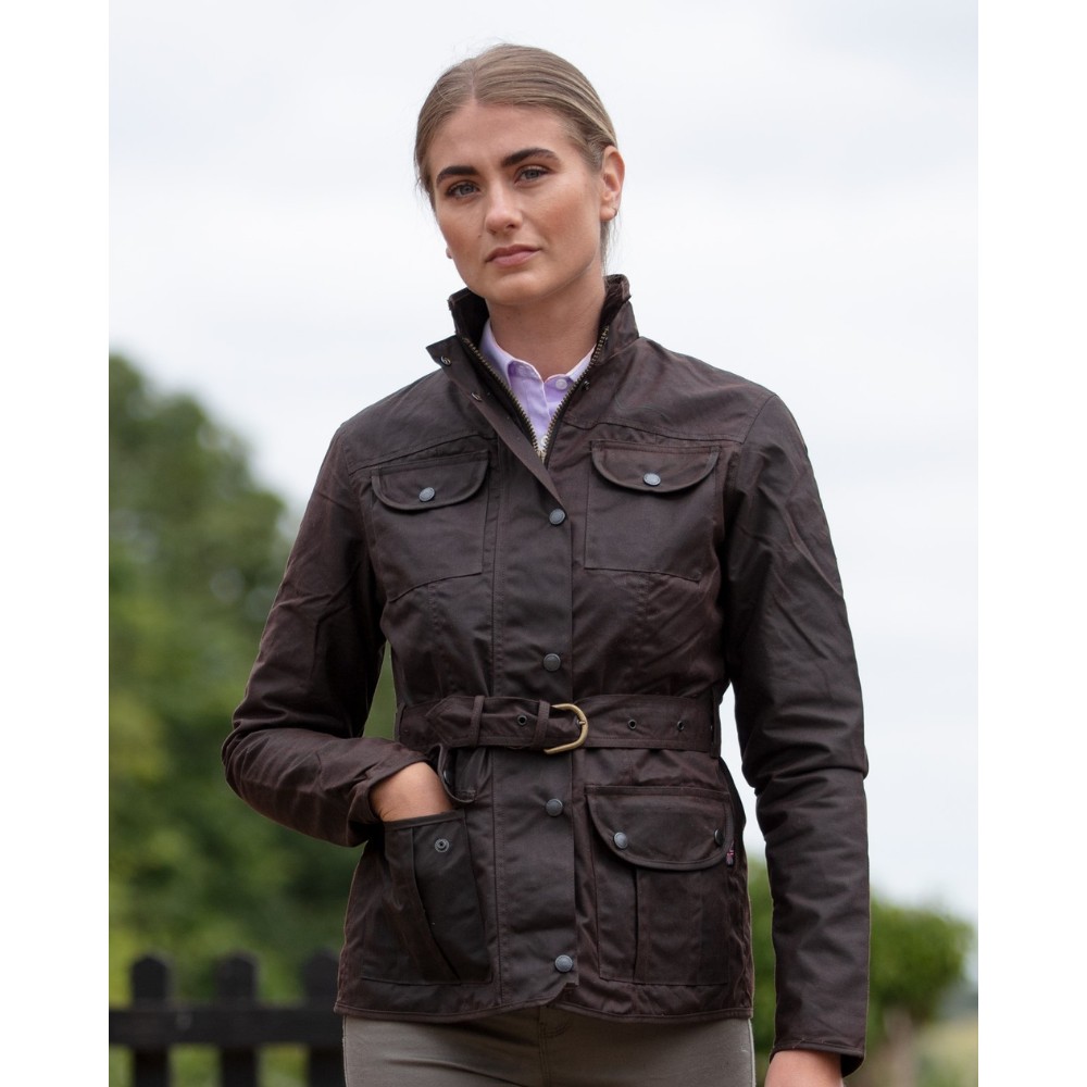 Terra Australia Ladies Wax Jacket belted